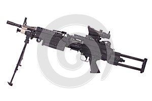 Modern M249 us army machine gun