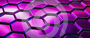 modern magenta honeycomb structured background