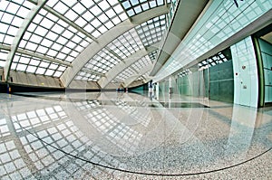 Modern mall indoor Beijing airport lounge photo