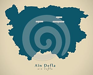 Modern Map - Ain Defla DZ