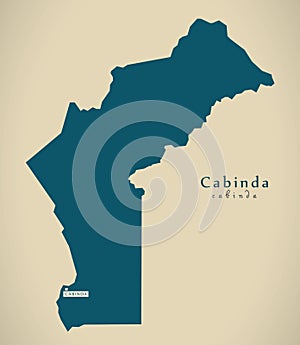 Modern Map - Cabinda AO photo