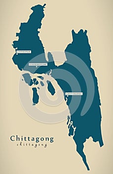 Modern Map - Chittagong BD