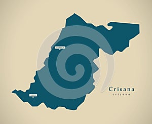 Modern Map - Crisana Romania RO