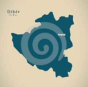 Modern Map - Diber AL
