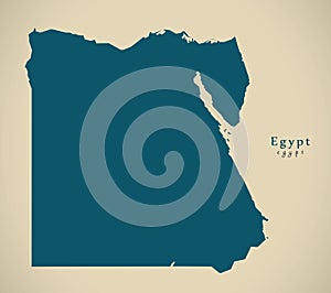 Modern Map - Egypt EG