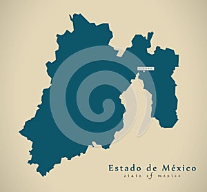 Modern Map - Estado de Mexico Mexico MX