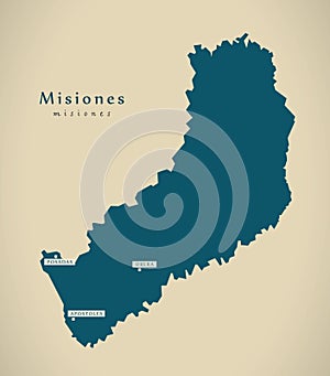 Modern Map - Misiones AR