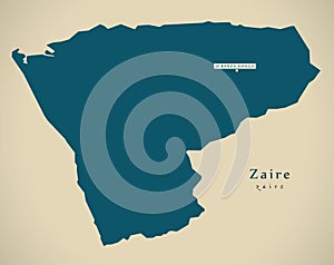 Modern Map - Zaire AO photo