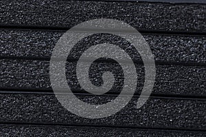 modern material made of black paper and foam for creative work, black foam board for creative work