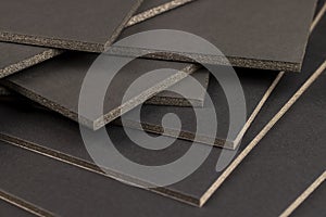 modern material made of black paper and foam for creative work