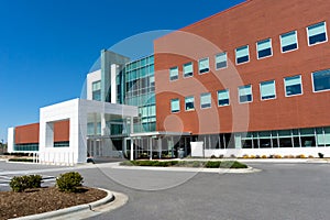 Modern medical center building
