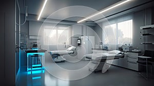 Modern medical consultation room, great design for any purposes. Medicine technology. Health care. Medical technology.