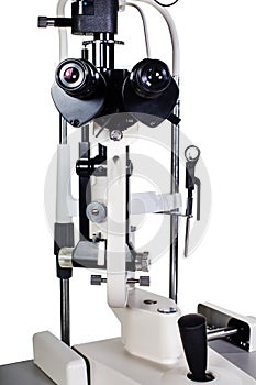 Modern medical equipment portable operation surgical microscope isolated