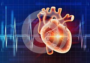 Modern medicine cardiology concept