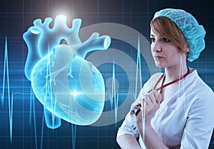 Modern medicine cardiology concept