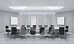 Modern Meeting Room. 3d Illustration.