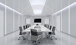 Modern Meeting Room. 3d Illustration.