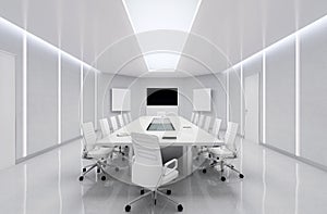 Modern Meeting Room. 3d Illustration.