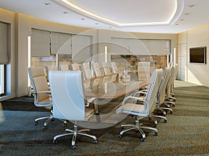 Modern meeting room