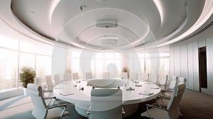 Modern meeting room, Conference area in modern office building