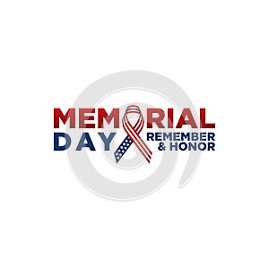 Modern Memorial Day United States Celebration Flag Background