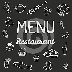 Modern menu restaurant