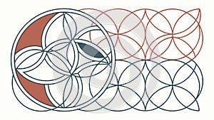 Modern Mesh Pattern: Geometric Abstract Interconnected Design, vector design Generative AI