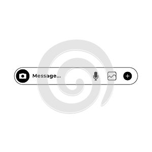 Modern messenger message textbox template for chatting