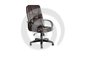 Modern metal chair, isolated, white background