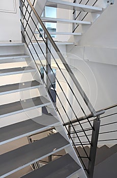 Modern metal staircase
