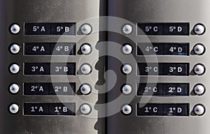 Modern metallic doorbell