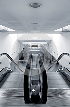 Modern metro station architecture perspective