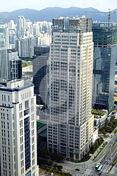 Modern metropolis cityscape