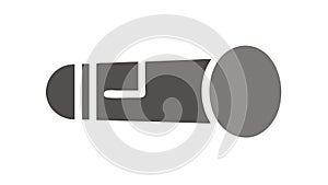 Modern Microphone Icon for Audio, Podcasts Communication, vector design Generative AI