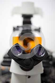 Modern microscope microbiology laboratory