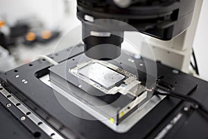 Modern microscope microbiology laboratory