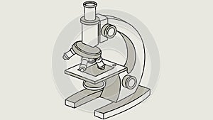 Modern Microscope Vector, Scientific Research and Laboratory Tool, vector design Generative AI