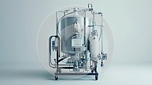 Modern Milk Pasteurizer on Clean Background