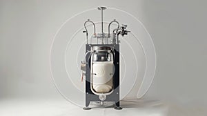 Modern Milk Pasteurizer on Clean Background