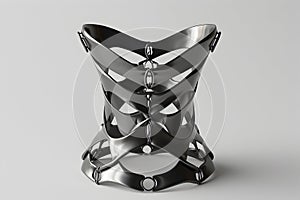 Modern Minimalism: Sleek Metal Corset Design