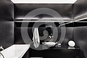 Modern minimalism style bathroom interior