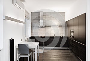 Modern minimalism style kitchen interior