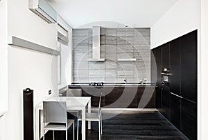 Modern minimalism style kitchen interior