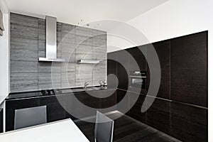 Modern minimalism style kitchen interior photo