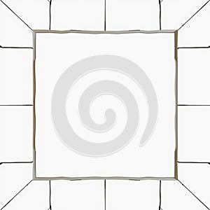 Minimalist Broken Grid Abstract Pattern