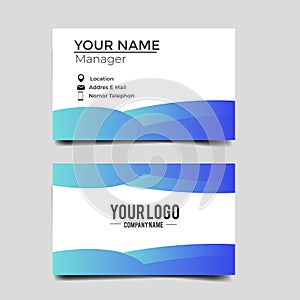 Modern minimalist business card template