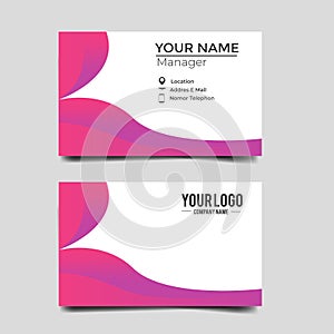 Modern minimalist business card template