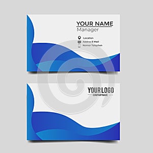 Modern minimalist business card template