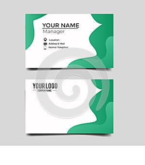 Modern minimalist business card template