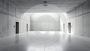 Modern Concrete Hallway